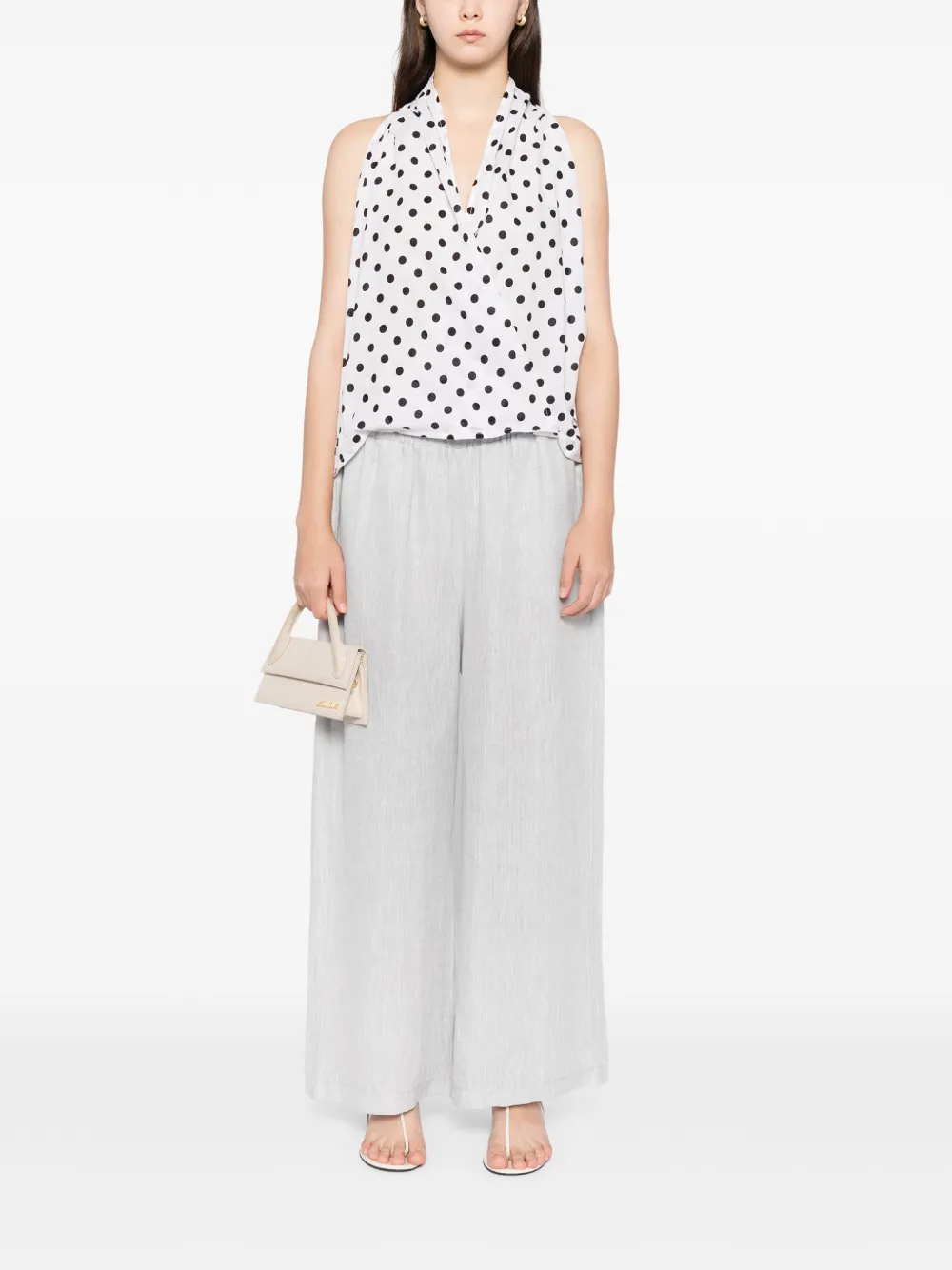 BLAKLACE Shirt met stippen - Wit