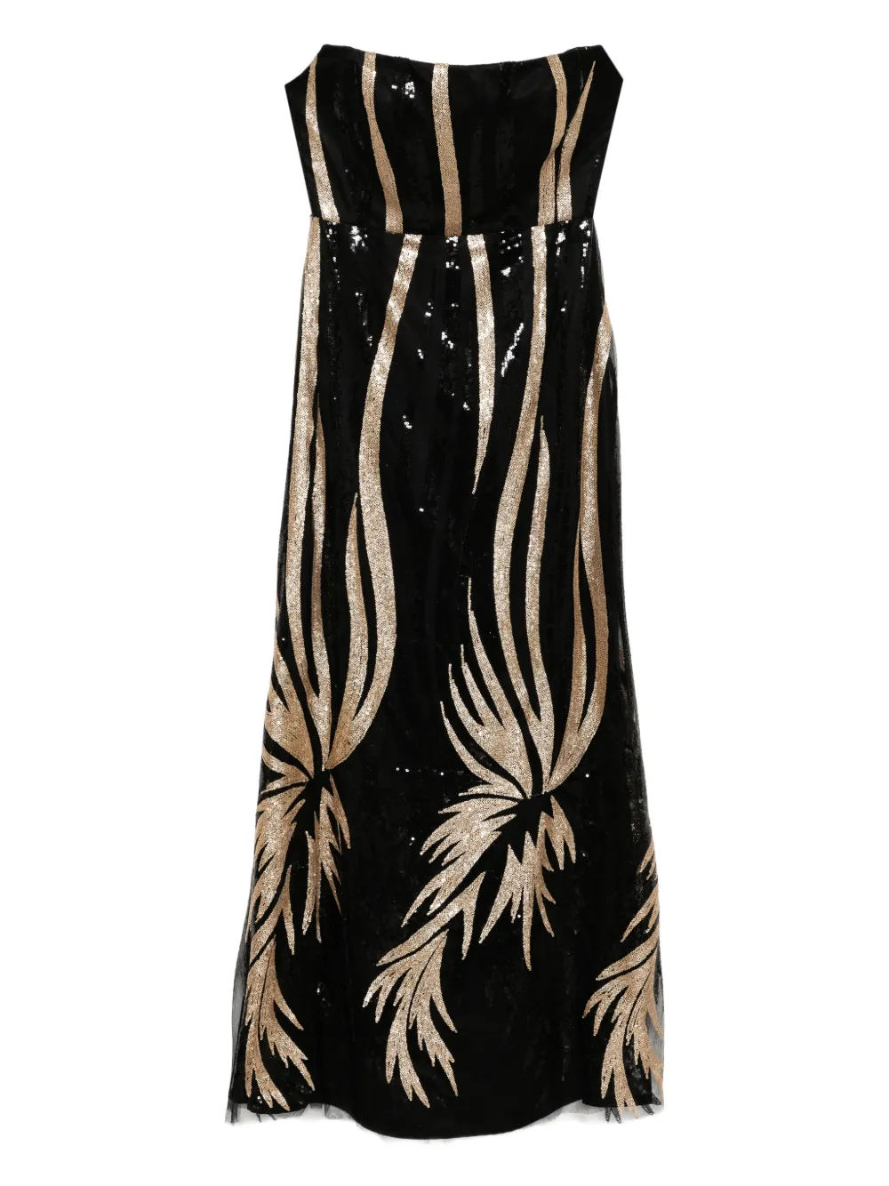 BLAKLACE bead embellishment dress - Black