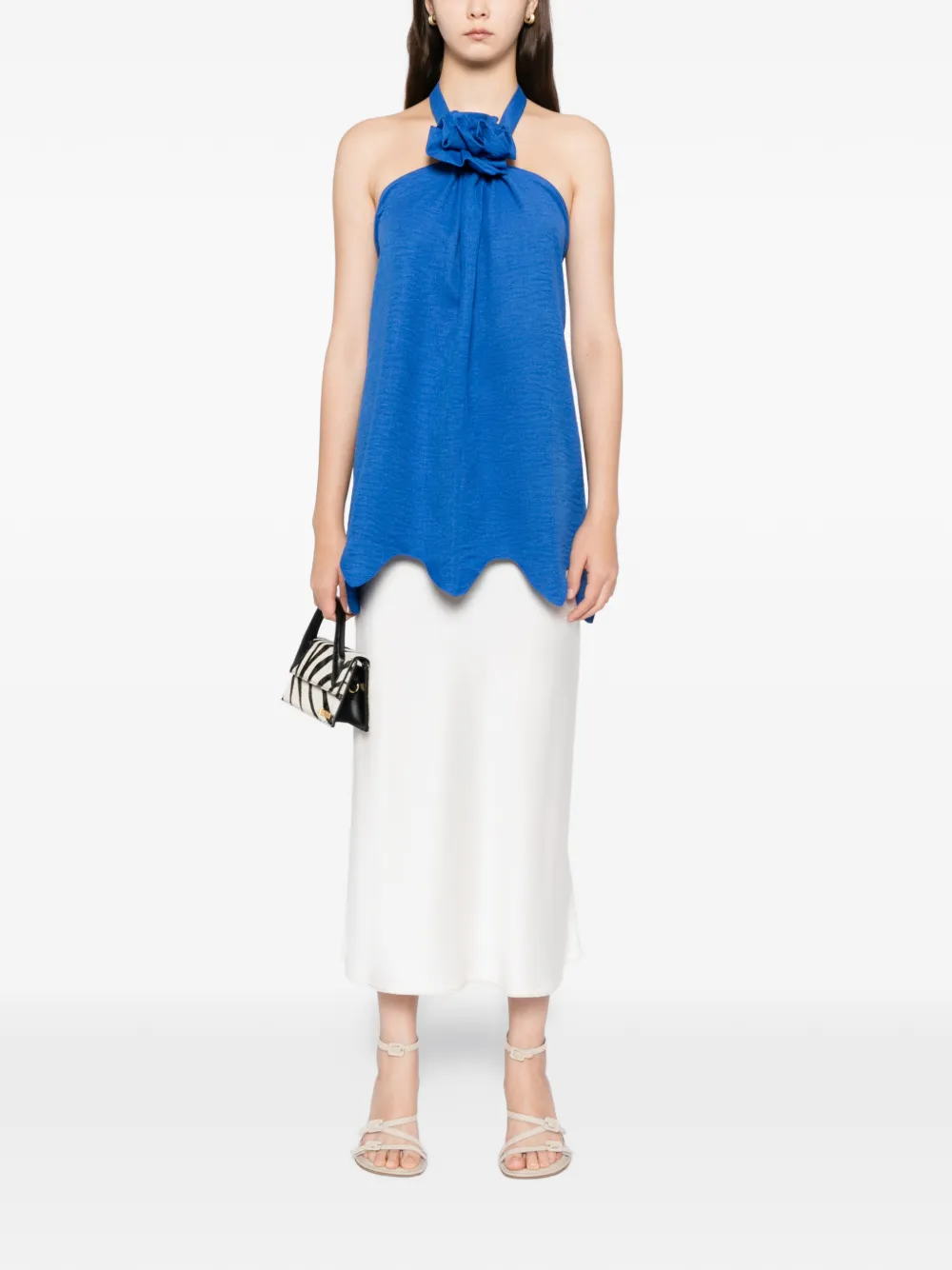 BLAKLACE Blouse met bloemenprint - Blauw