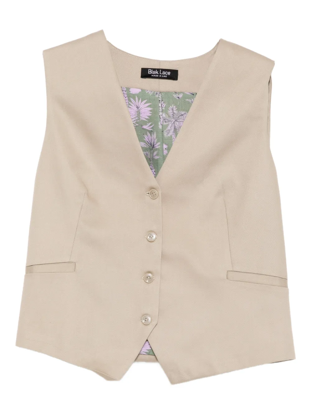 BLAKLACE Gilet con bottoni - Toni neutri