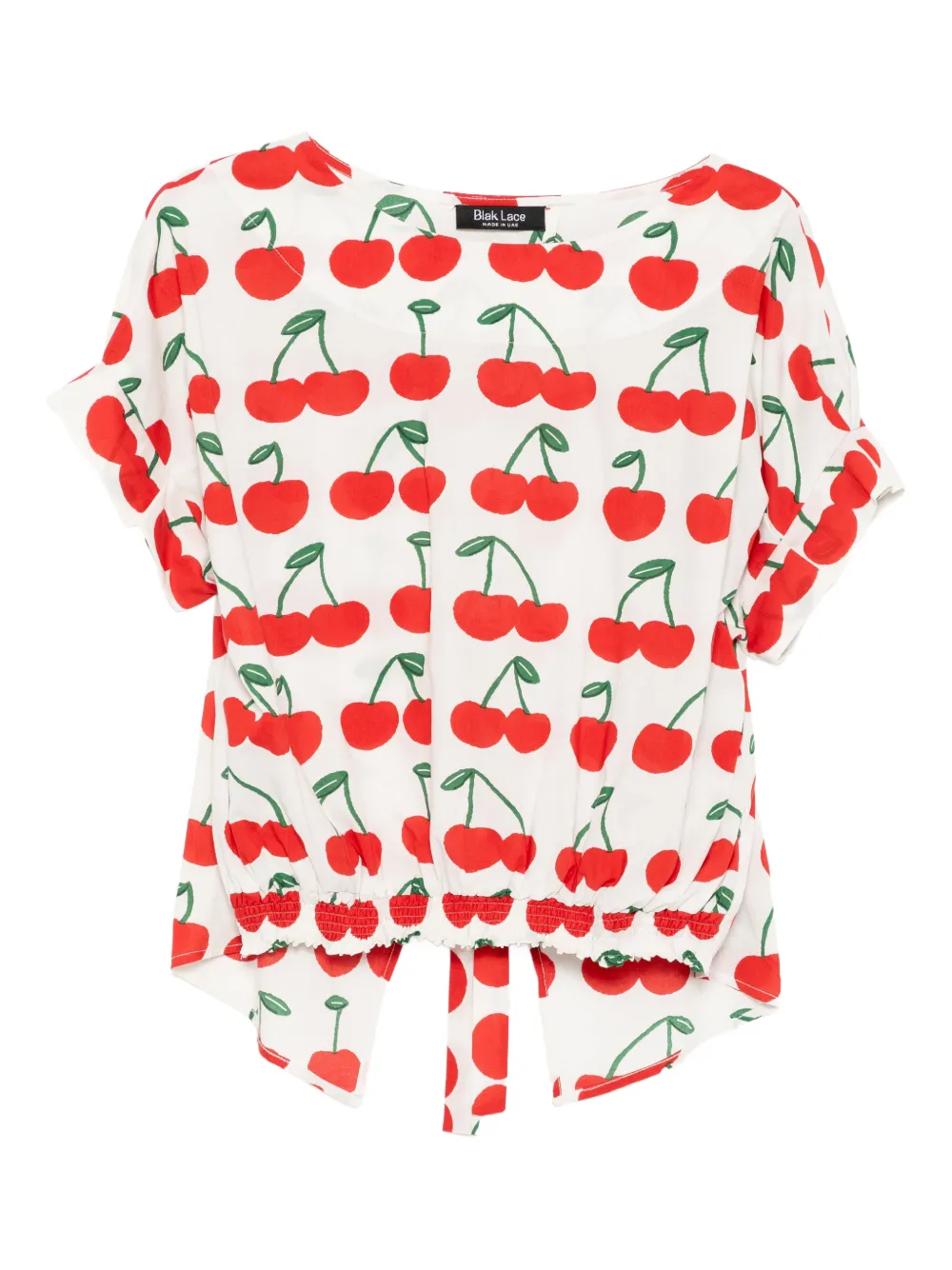 BLAKLACE cherry-print blouse | White | Image 1