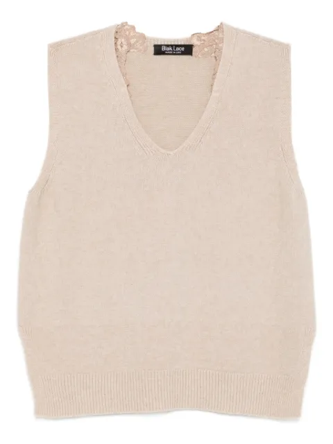 BLAKLACE sleeveless knitted top