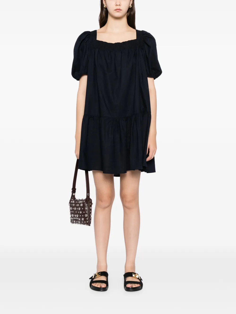 BLAKLACE Gesmockte jurk - Zwart