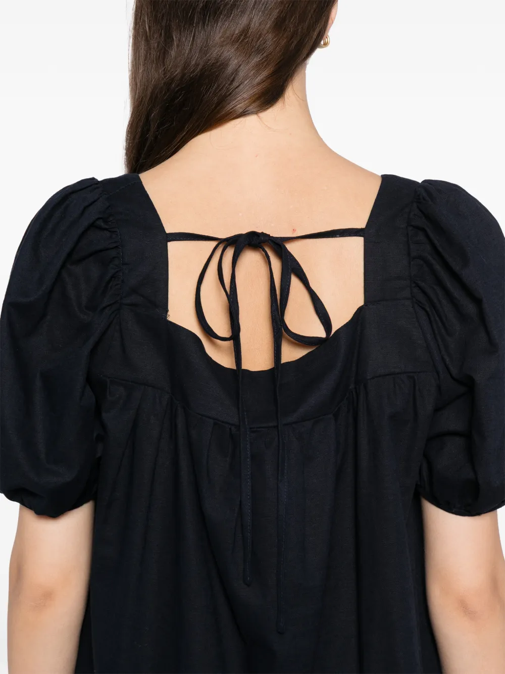 BLAKLACE Gesmockte jurk Zwart