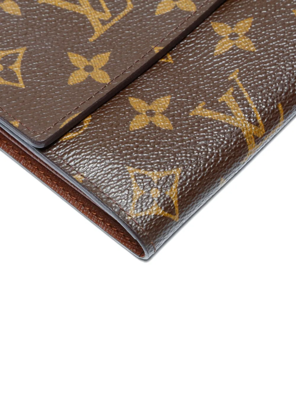 Pre-owned Louis Vuitton 2006 Sarah Monogram Canvas Long Wallet In Brown