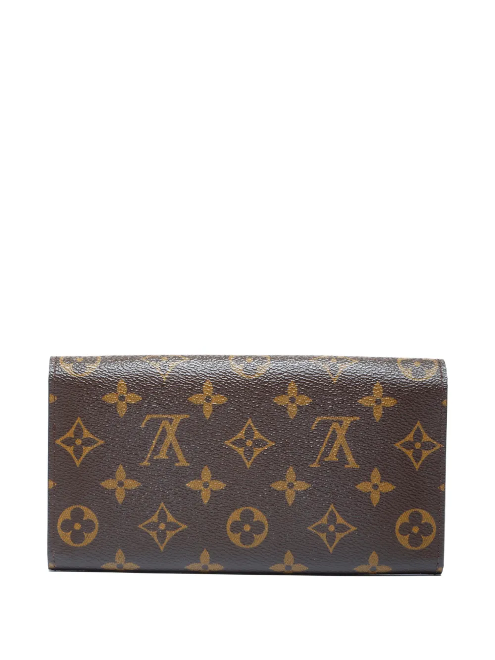 Pre-owned Louis Vuitton 2006 Sarah Monogram Canvas Long Wallet In Brown