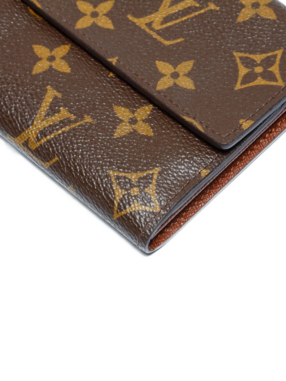 Pre-owned Louis Vuitton 2006 Sarah Monogram Canvas Long Wallet In Brown