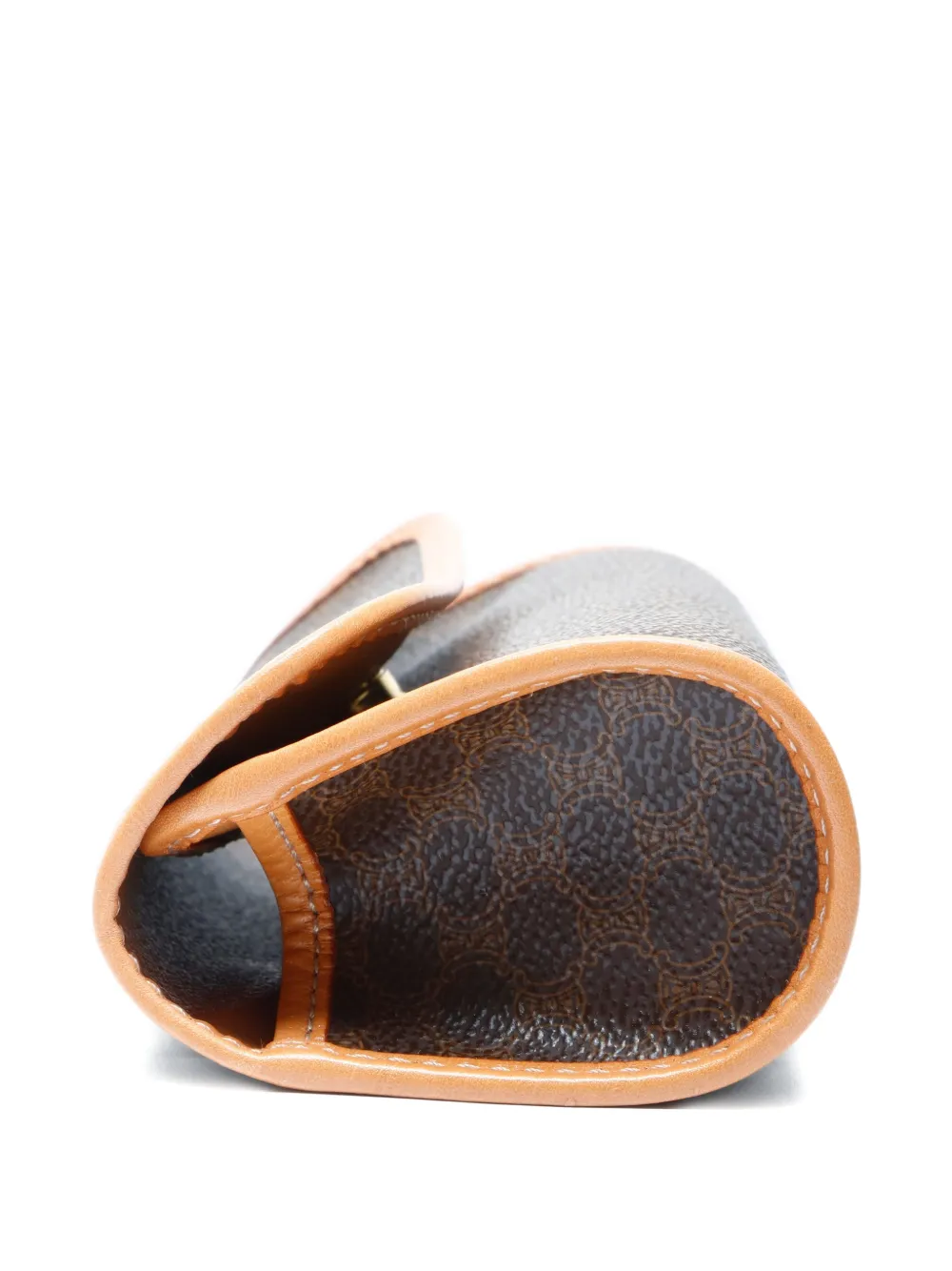 CELINE Pre-owned 1990s Macadam Logo-plaque Pouch In Brown