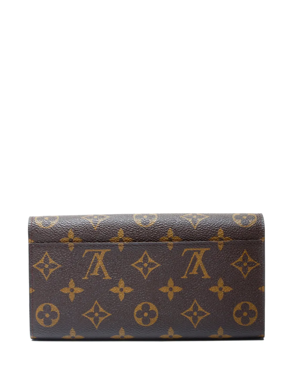 LOUIS VUITTON Pre-owned 2014 Sarah Monogram Canvas Long Wallet In Brown
