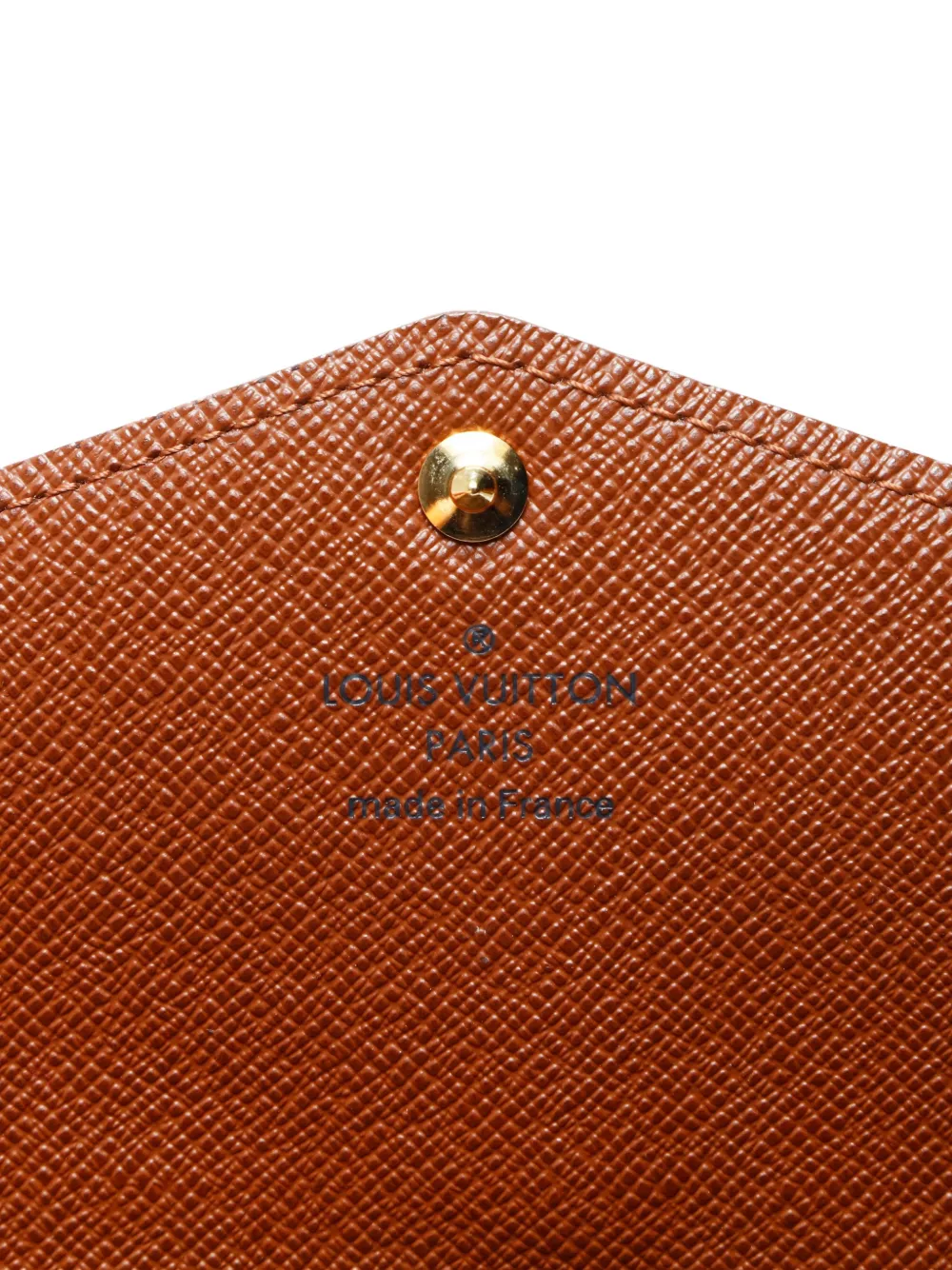 LOUIS VUITTON Pre-owned 2014 Sarah Monogram Canvas Long Wallet In Brown