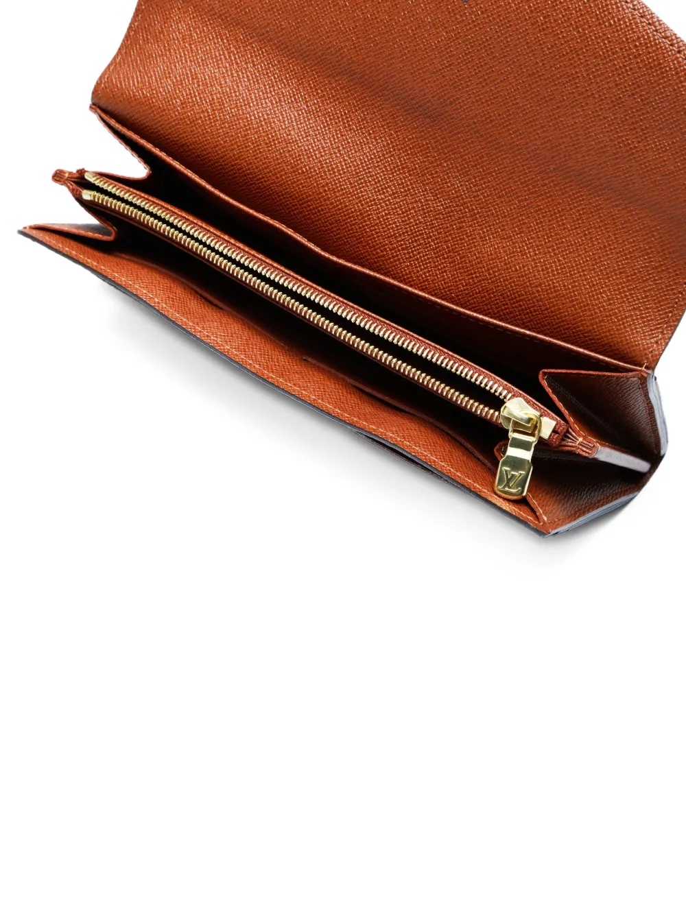 LOUIS VUITTON Pre-owned 2014 Sarah Monogram Canvas Long Wallet In Brown