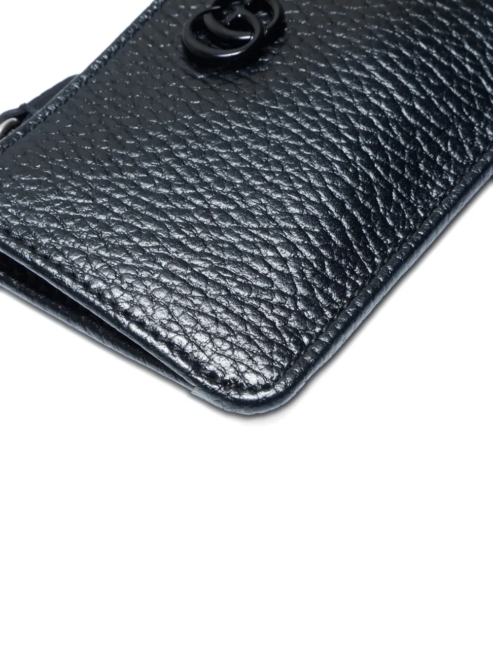 GUCCI Pre-owned 2020-2025 Gg Marmont Zip Coin Holder In Black