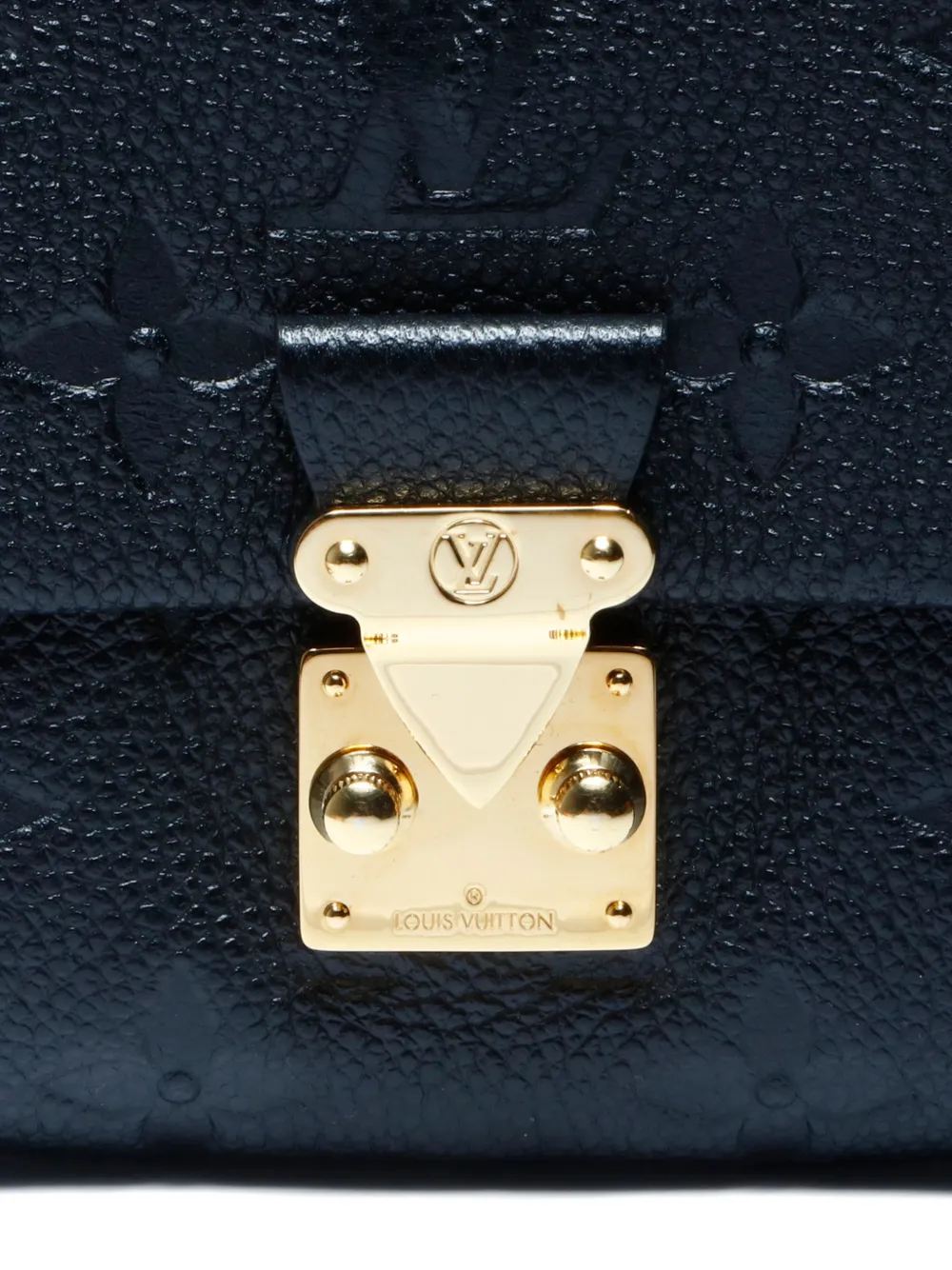 Pre-owned Louis Vuitton 2021-2025 Métis Empreinte Leather Wallet In Black