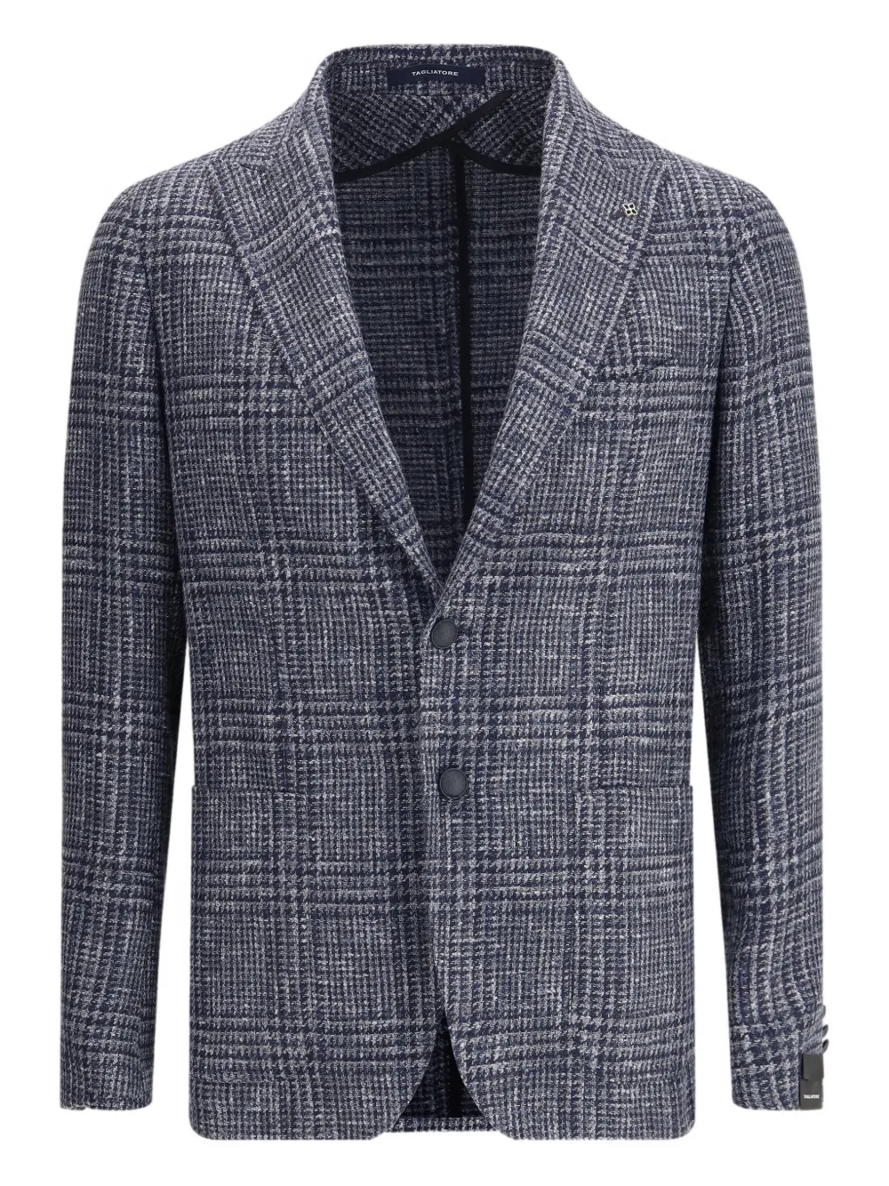 Tagliatore plaid button jacket | Blue | Image 1