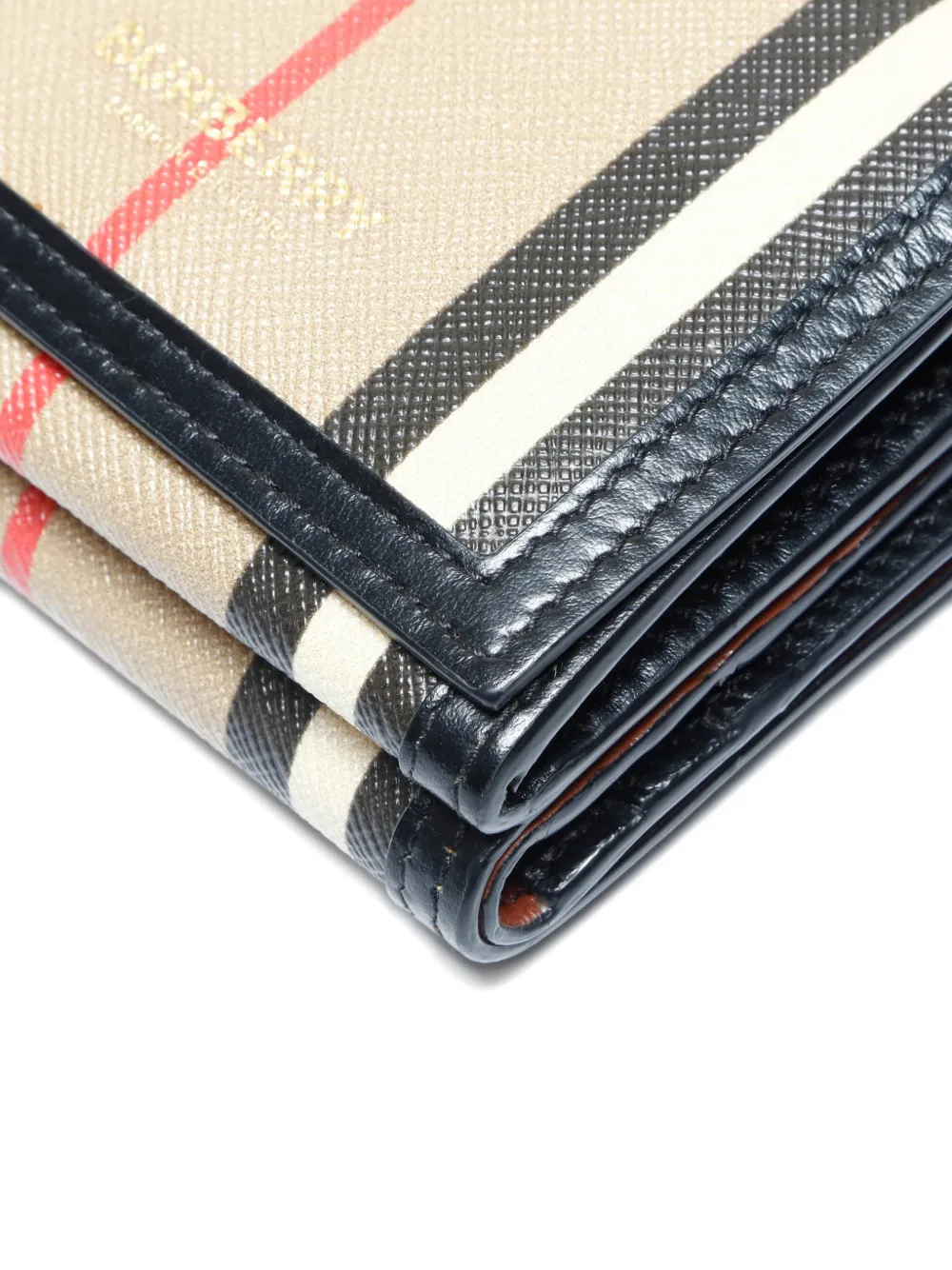 Pre-owned Burberry 2015-2025 Tartan Wallet In Neutral