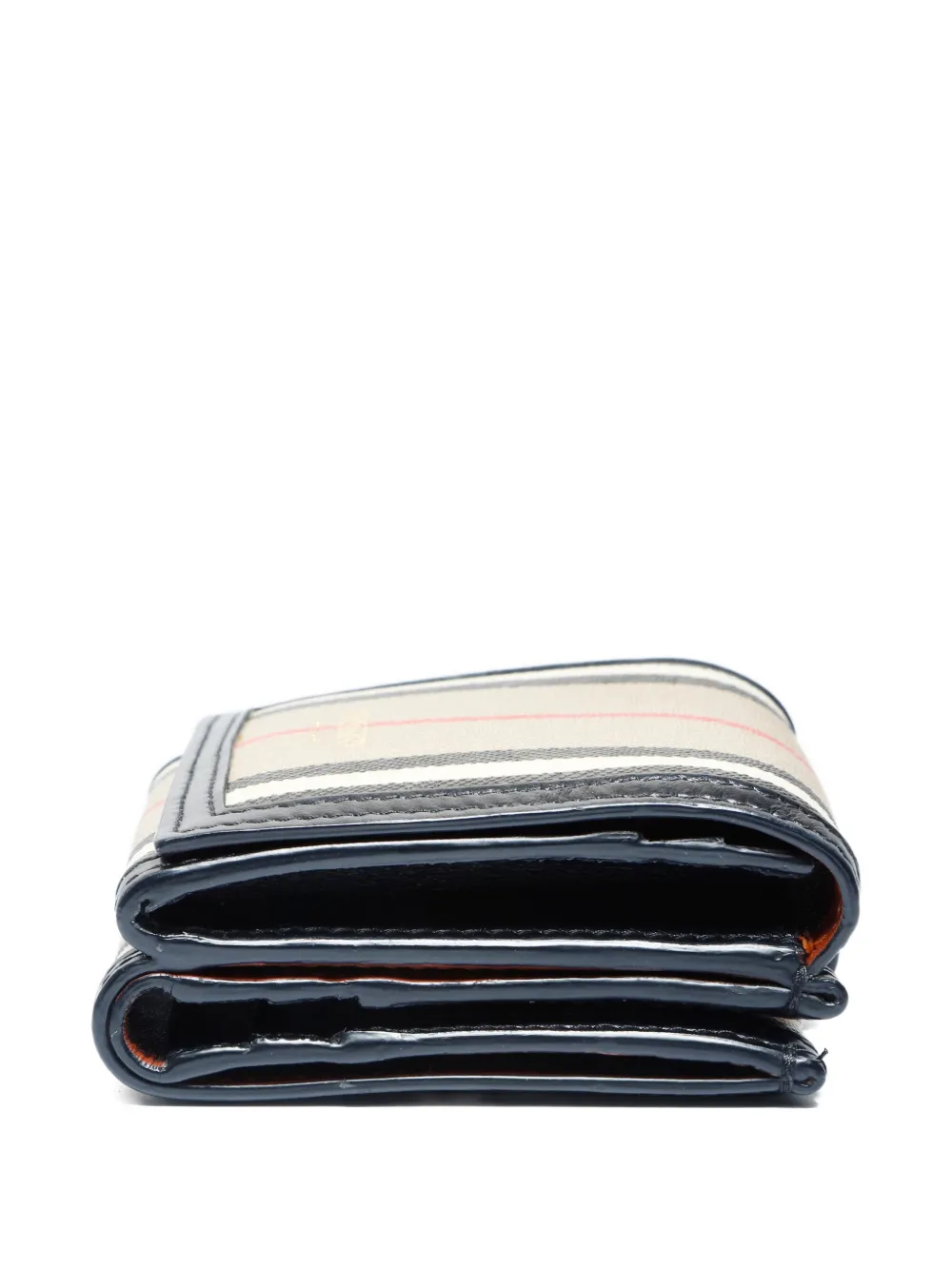 Pre-owned Burberry 2015-2025 Tartan Wallet In Neutral