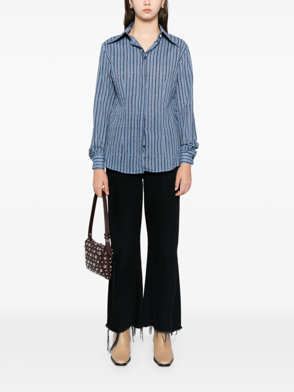 BLAKLACE Gestreepte blouse - Blauw