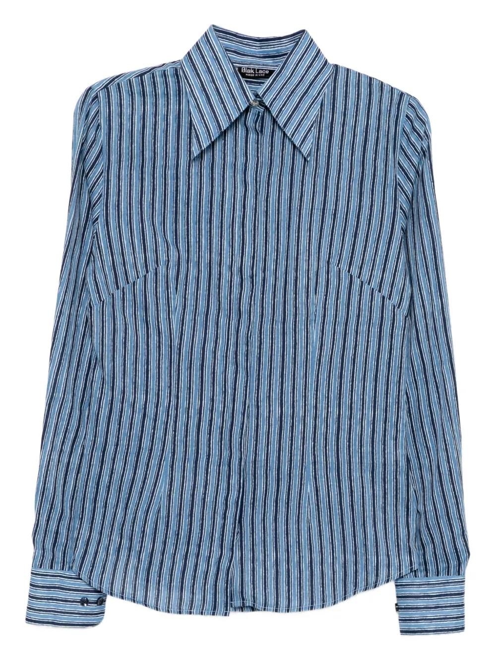 BLAKLACE Gestreiftes Hemd - Blau