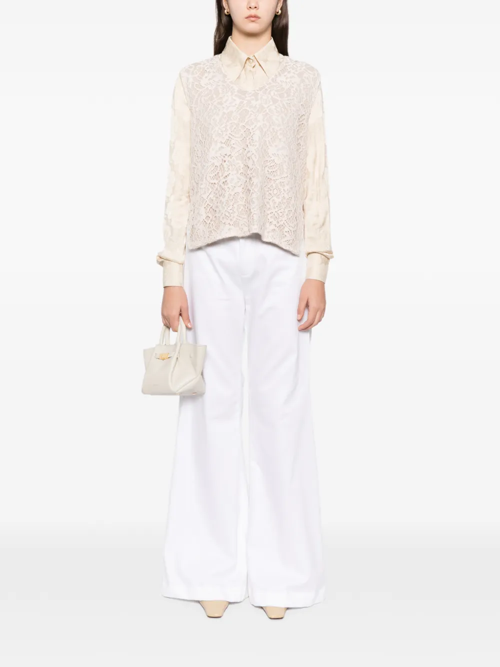 BLAKLACE top de encaje con cuello en V | Chalecos y camisetas | Image 2