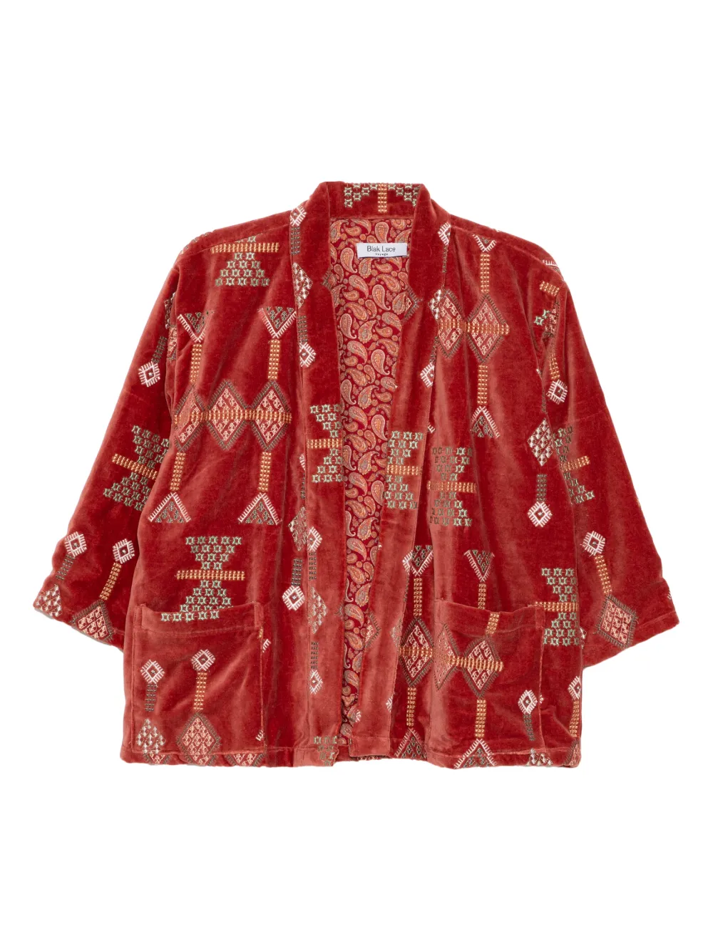 BLAKLACE embroidered jacket | Orange | Image 1