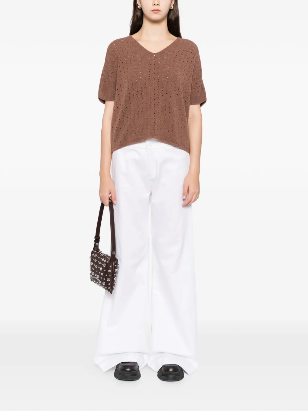 BLAKLACE Top met korte mouwen - Bruin