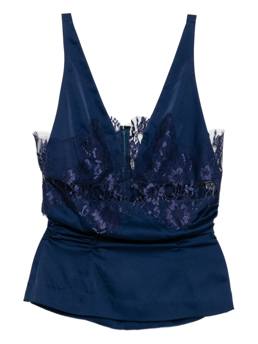 BLAKLACE Top aus Spitze - Blau