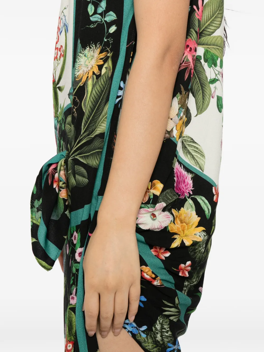 Blaklace One-shoulder Floral-print Dress In Multi