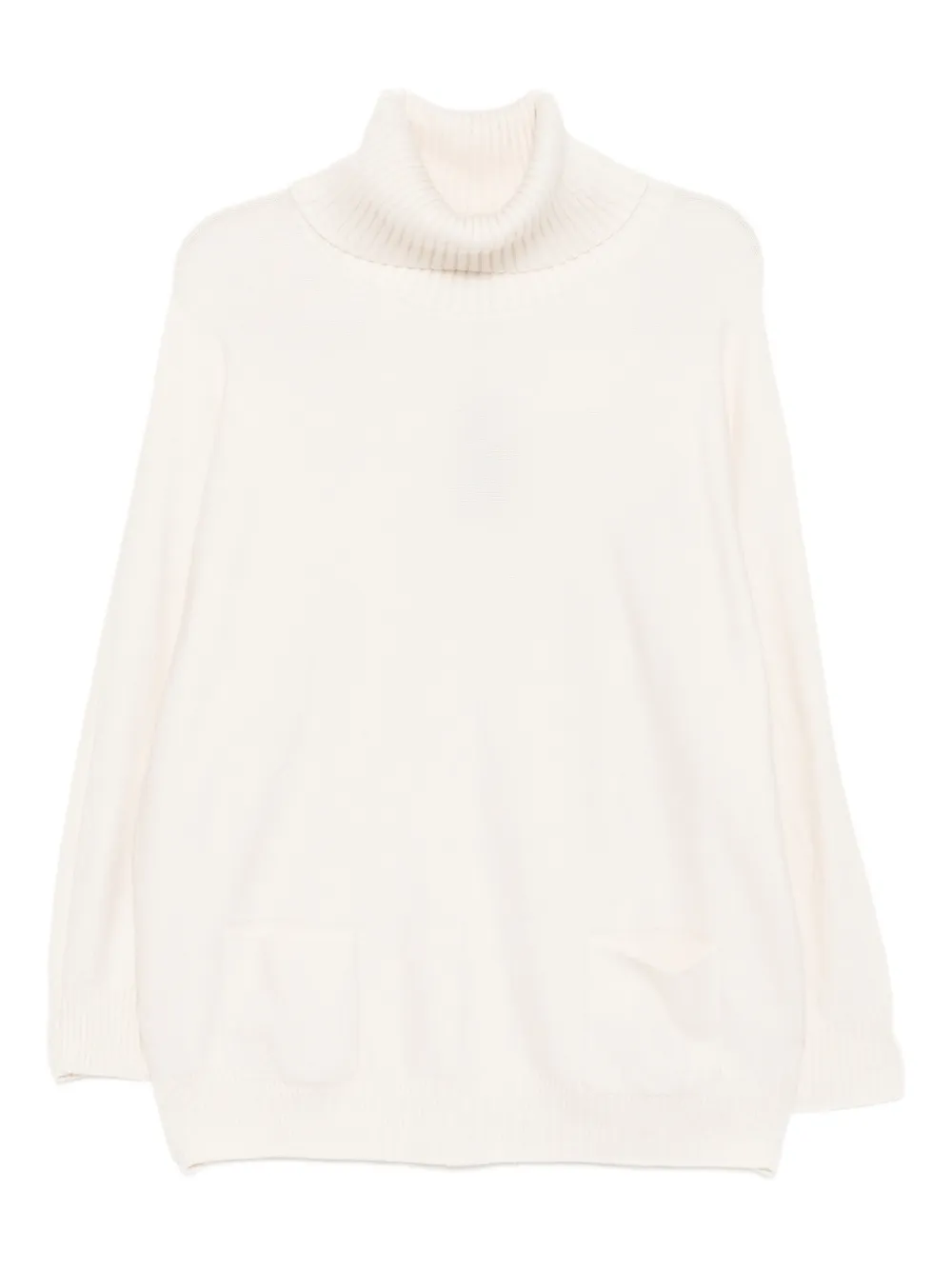 BLAKLACE Strickoberteil mit Rollkragen - Weiß