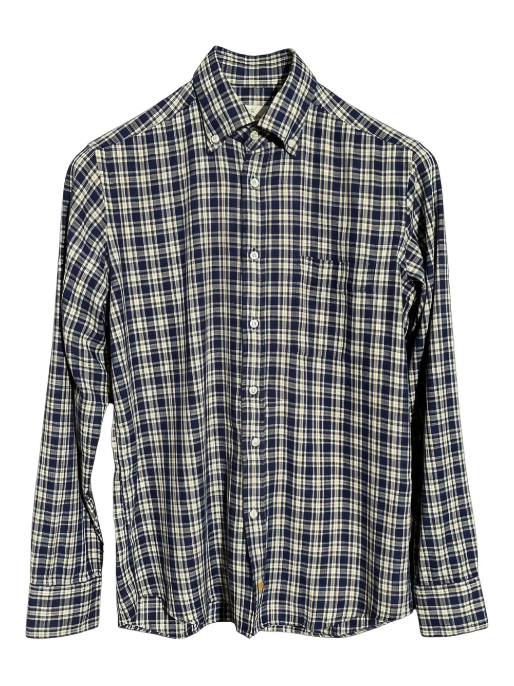 Bd Baggies Plaid-pattern Pocket-chest Shirt In Multi