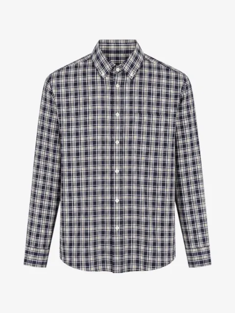 B.D. Baggies Bradford plaid-pattern chest-pocket shirt