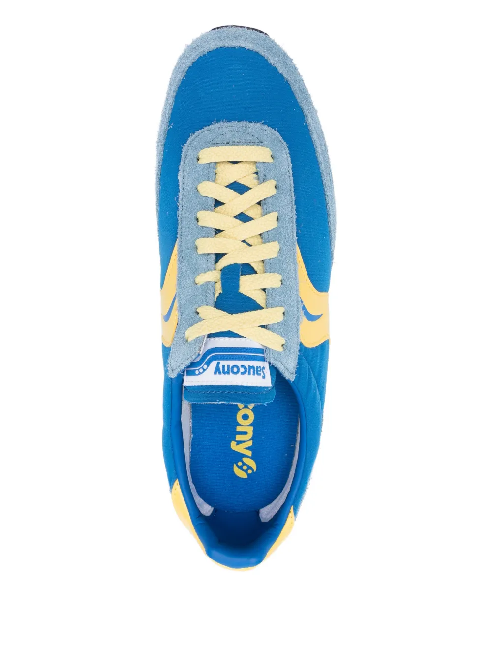 Saucony Suède sneakers met logostreep Blauw