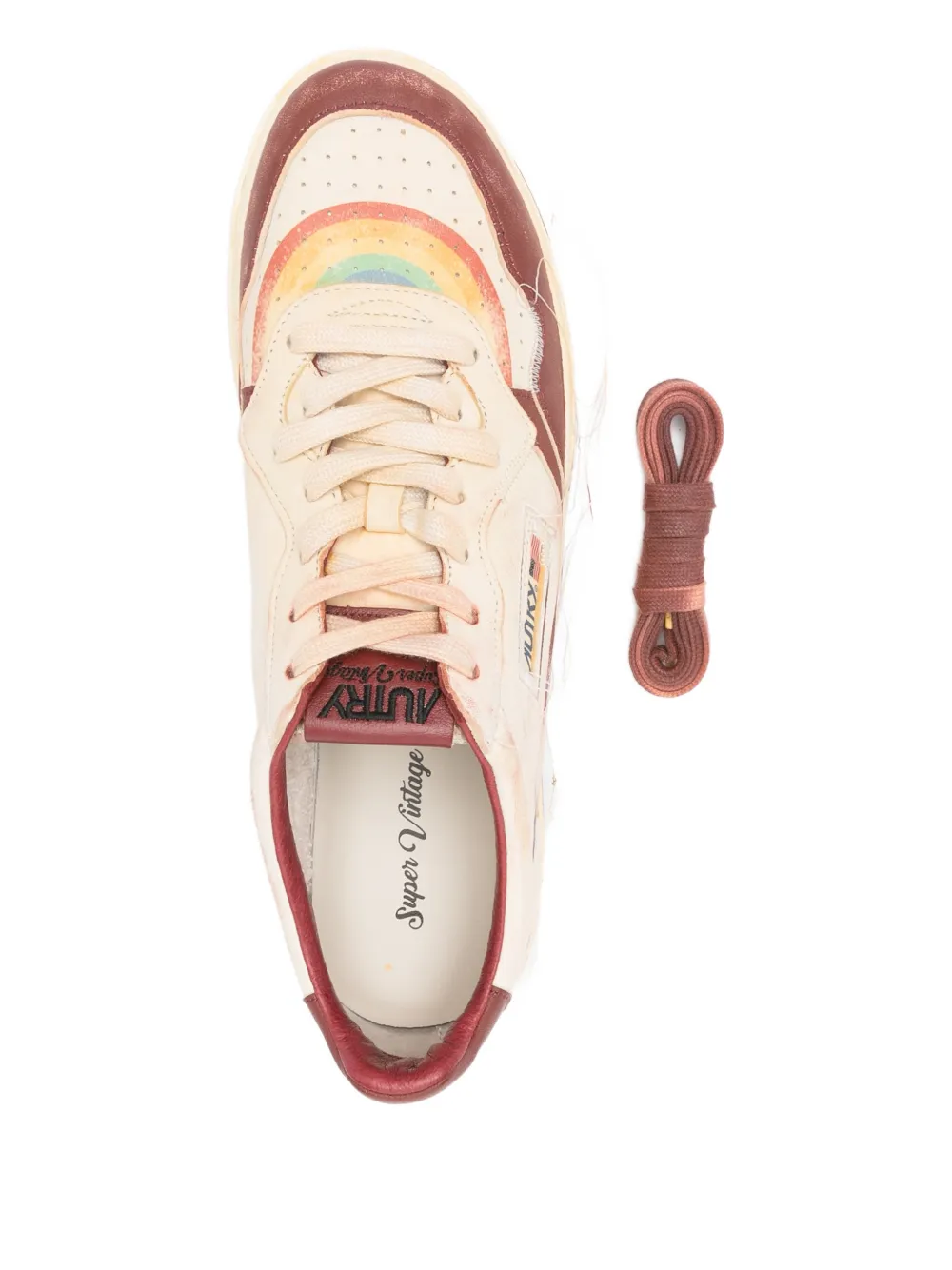 Autry Sneakers met regenboog vlak Beige