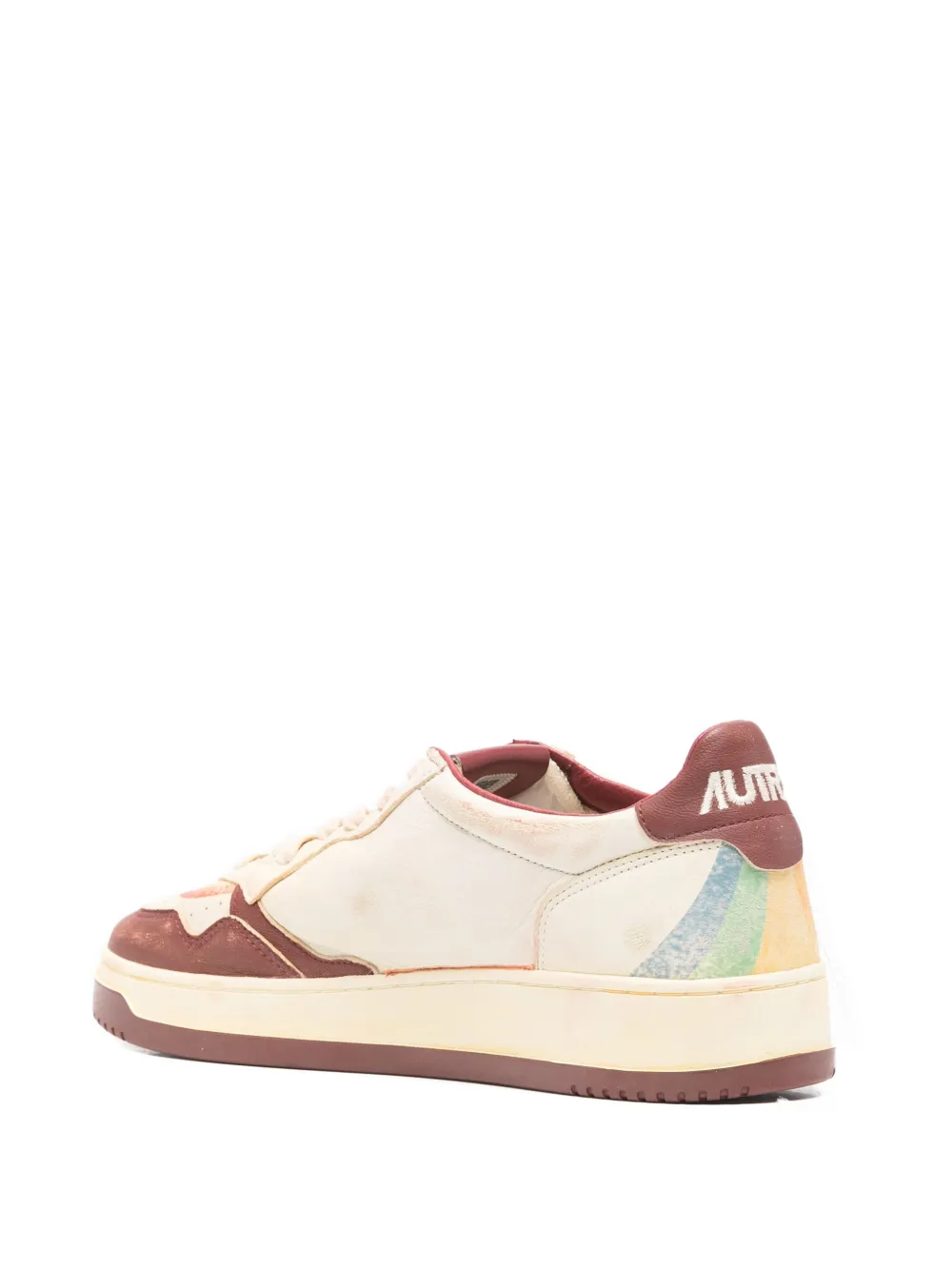 Autry Sneakers met regenboog vlak Beige
