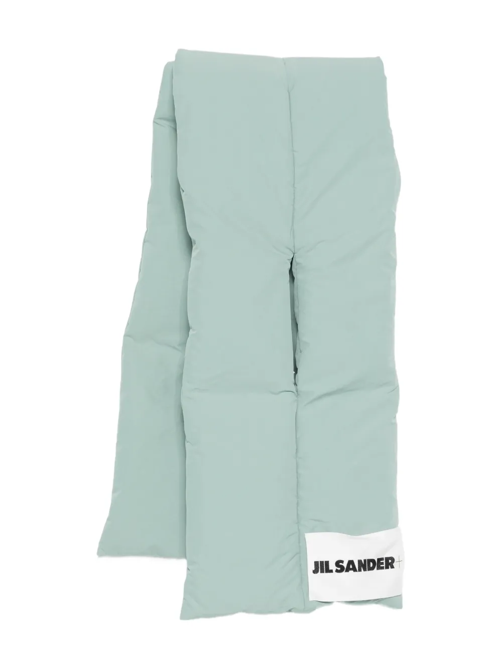 JIL SANDER+ padded logo scarf | Green | Image 1