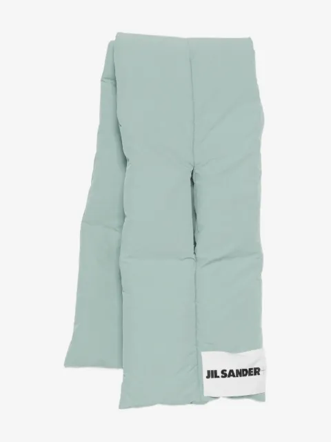 JIL SANDER+ padded logo scarf