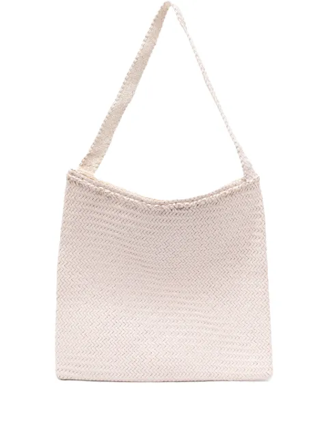 DRAGON DIFFUSION braided handle woven tote bag