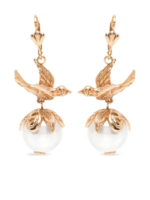 BLAKLACE arete con detalle de mostacillas