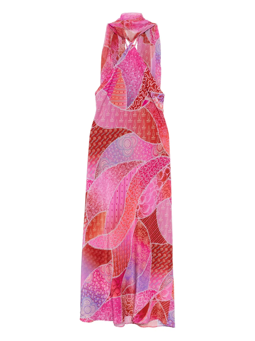 Rixo Hayley patchwork dress | Pink | Image 1