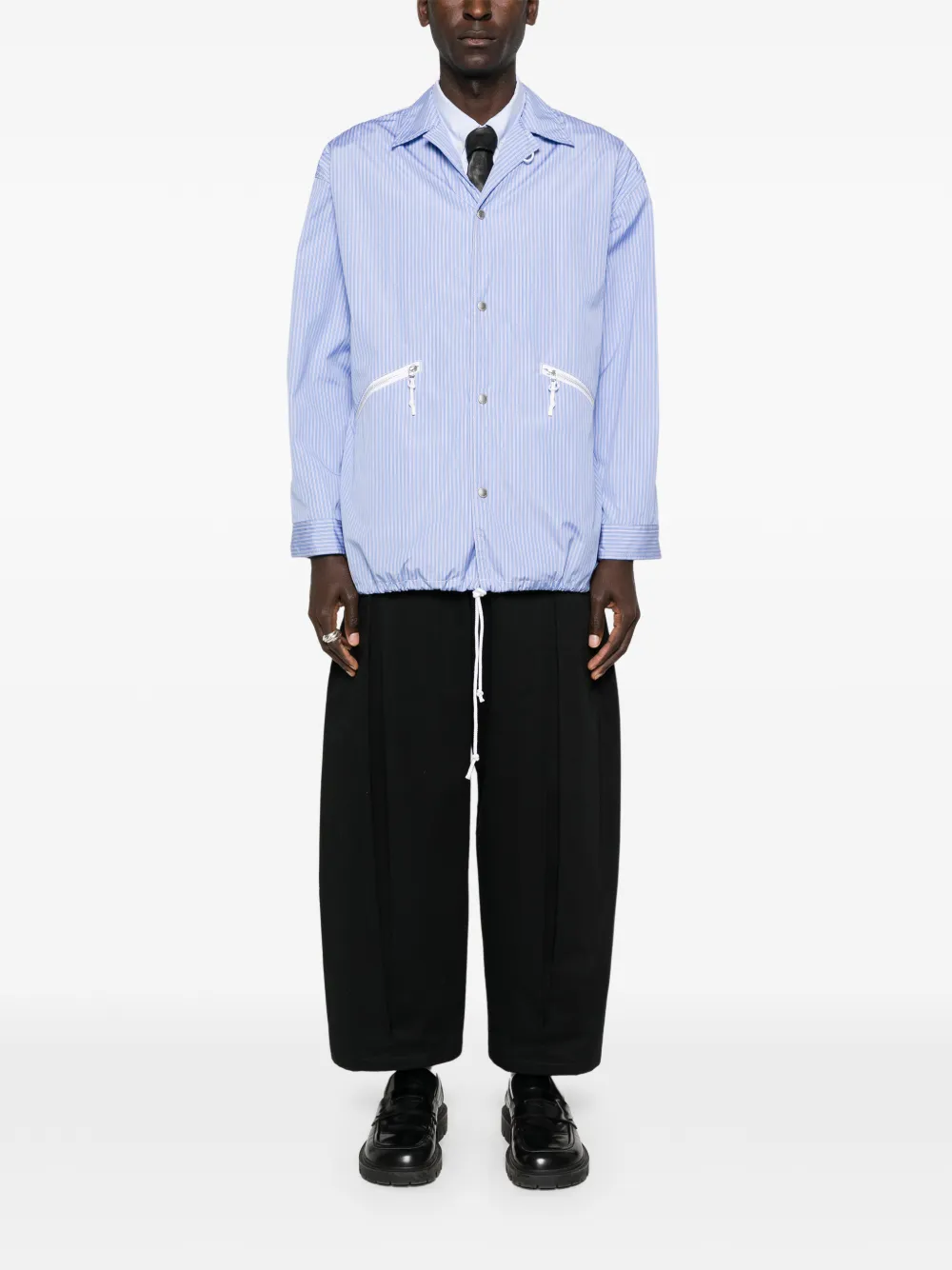 Comme Des Garçons Shirt striped shirt - Blauw