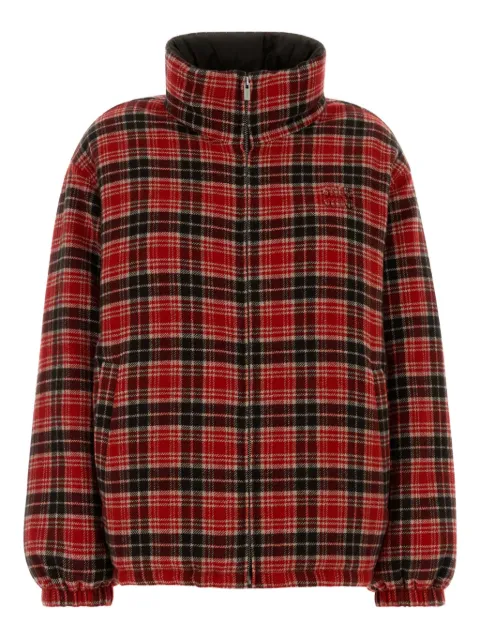 Miu Miu checked oversized coat