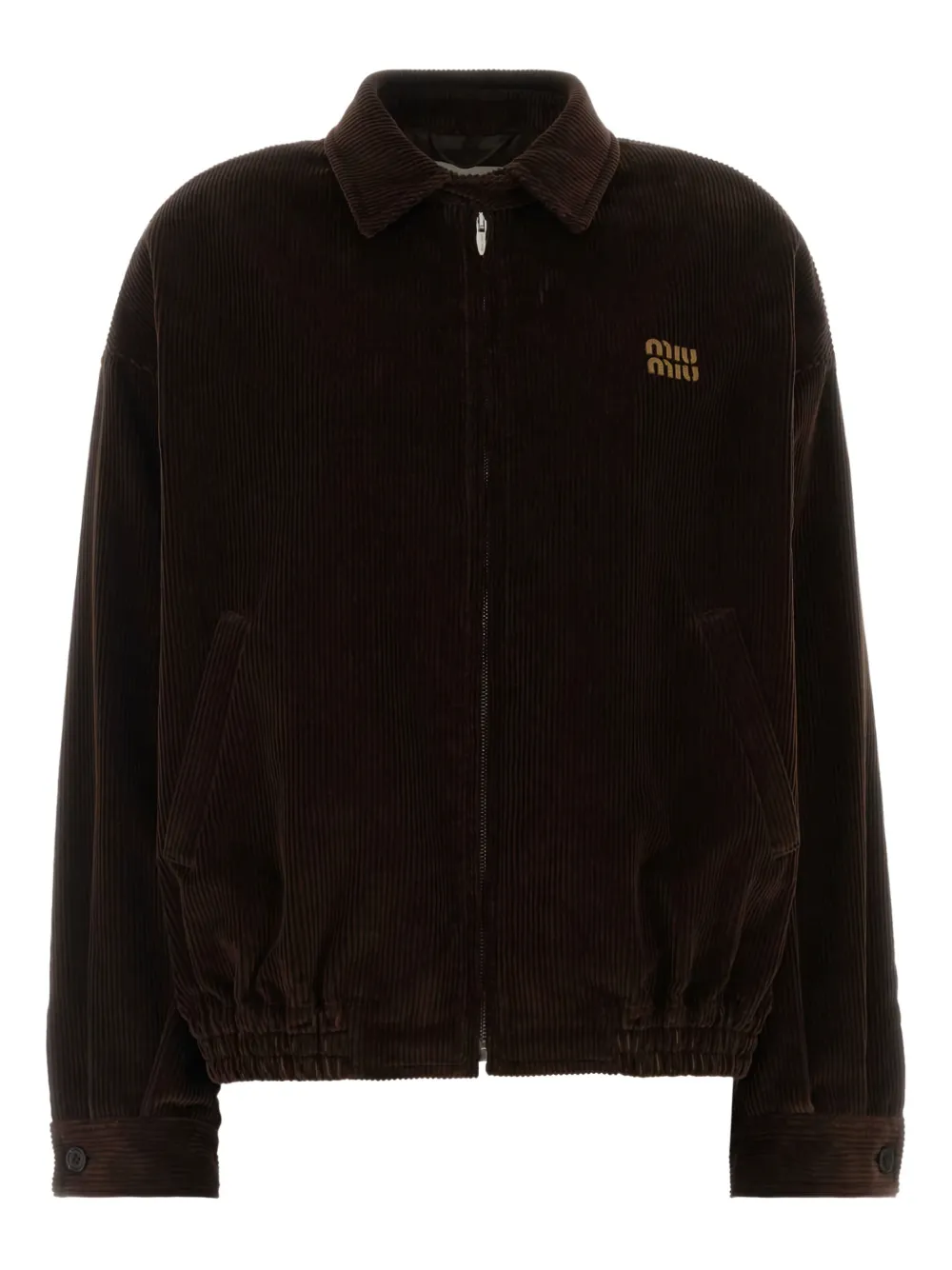 Miu Miu corduroy bomber jacket | Brown | Image 1