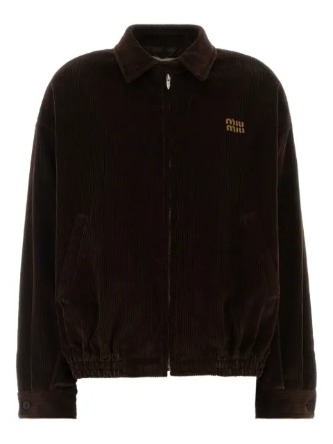 Miu Miu corduroy bomber jacket