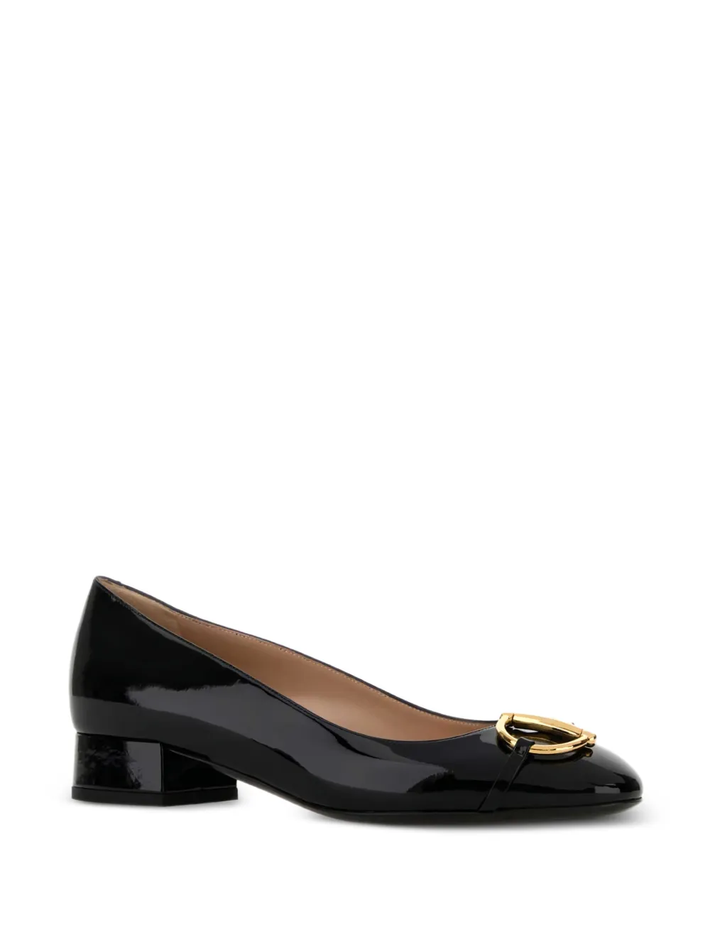 Gucci 25 mm leren ballerina's Zwart