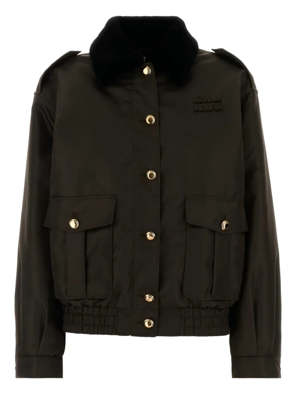 Miu Miu padded military jacket | Green | Image 1