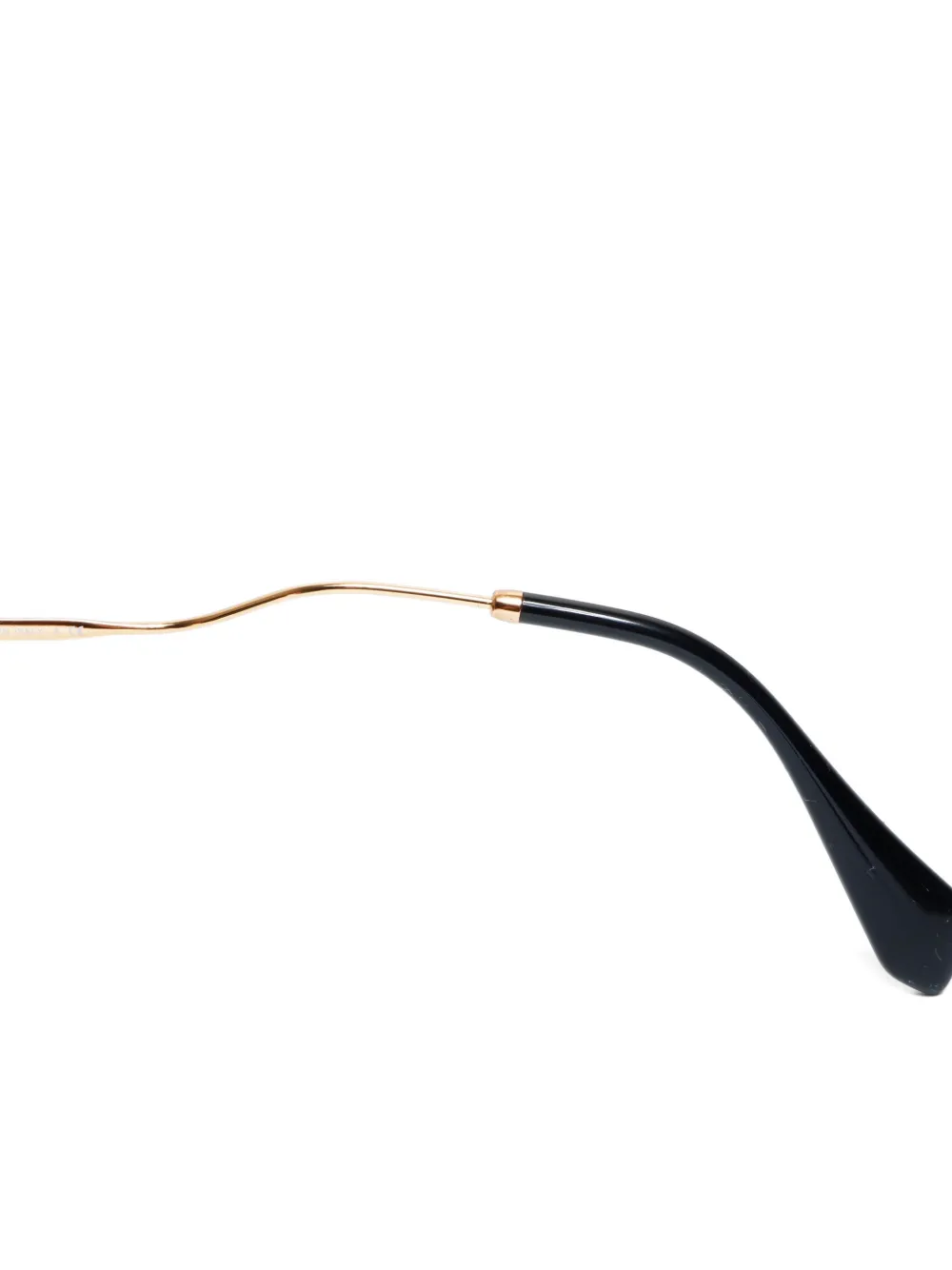 MIU MIU Pre-owned 2010-2020 Heart-frame Sunglasses In Gold
