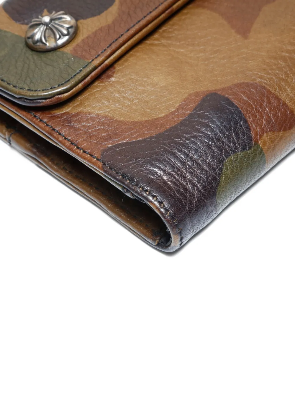 CHROME HEARTS Pre-owned 2000s Cross Ball Wallet In Green