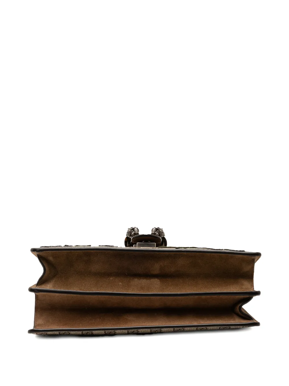 Pre-owned Gucci 2016-2025 Medium Gg Supreme Embroidered Bird And Flowers Dionysus Shoulder Bag In Brown