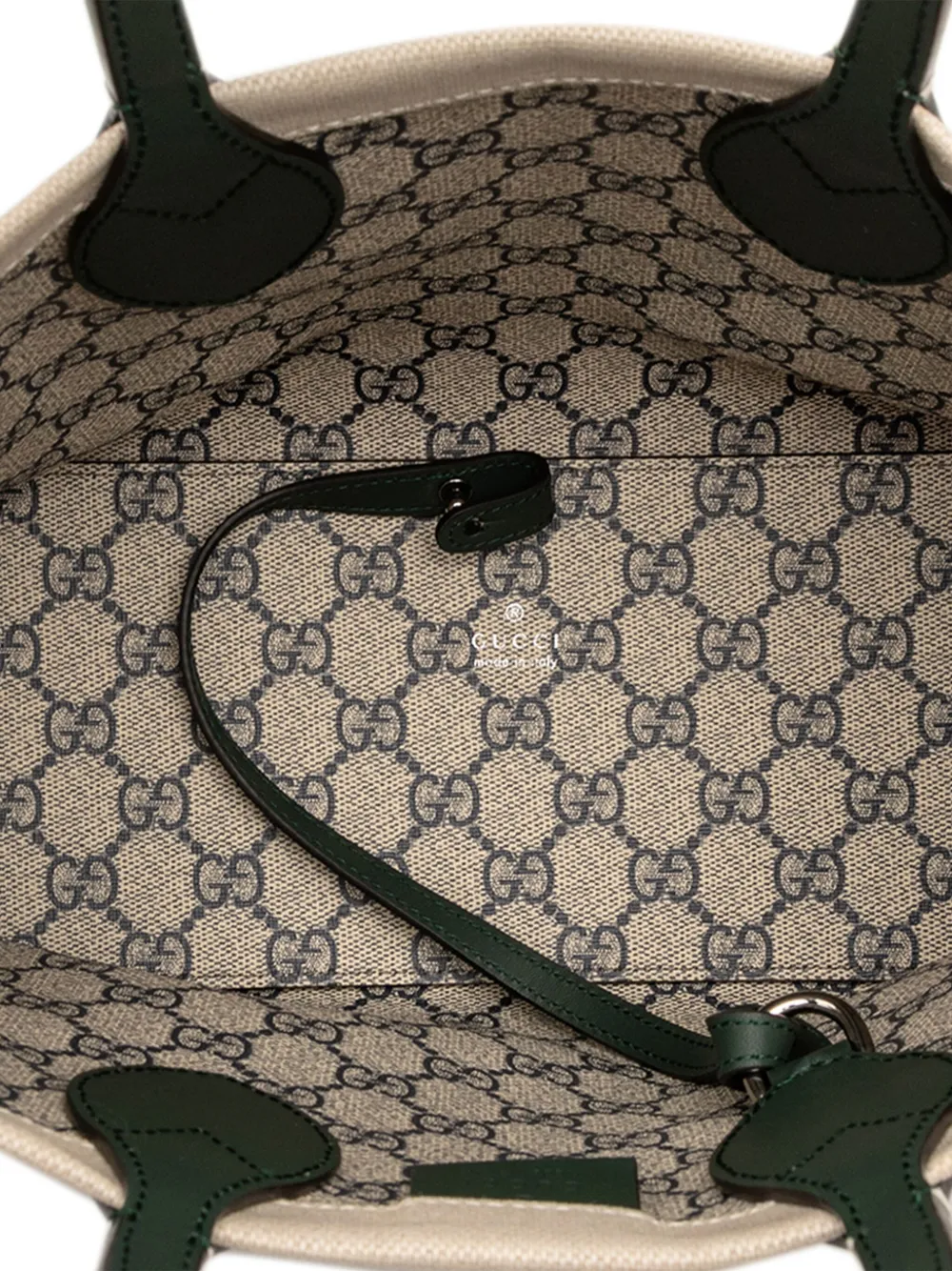 Pre-owned Gucci 2016-2025 Medium Canvas Logo Tote Satchel In Brown