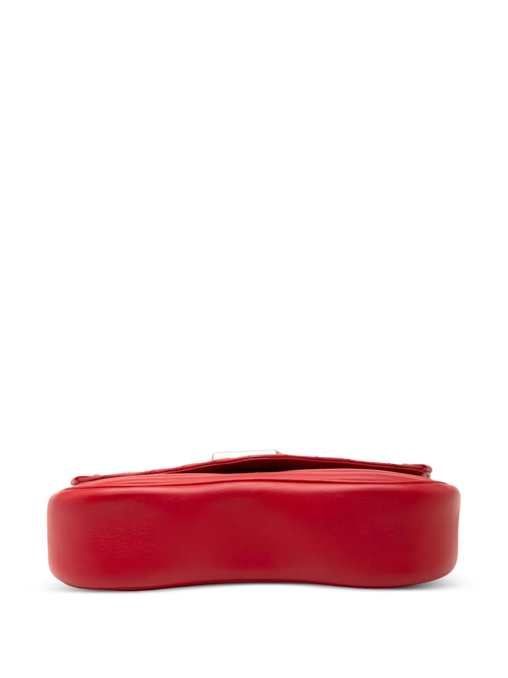 Pre-owned Louis Vuitton 2019 New Wave Chain Bag Mm Satchel In Red