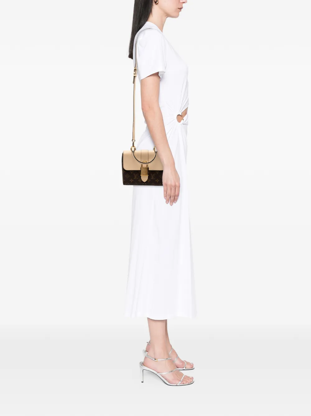 Pre-owned Louis Vuitton 2019 Monogram Locky Bb Satchel In Brown